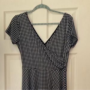 Blue and white checked Kayleigh dress , size Large.